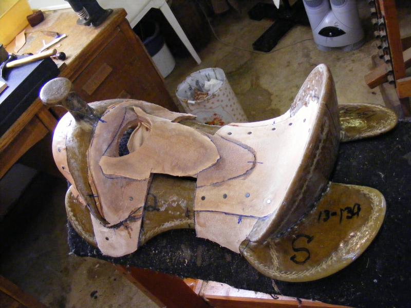 stirrup leathers slots cut out.